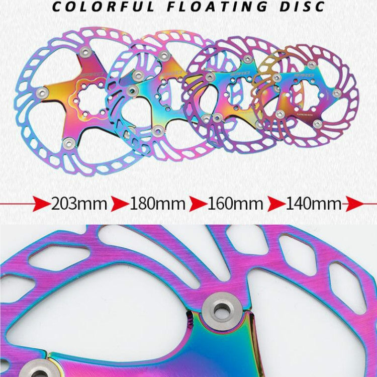 IIIPRO 플로팅 디스크 로드 산악 자전거 6핀 디스크 브레이크 디스크, 140mm, 160mm, 180mm, 203mm
