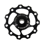 MEROCA 금속 베어링 산악 자전거 도로 자전거 뒷변속기 가이드 휠 11T/13T 가이드 휠, 11T 블랙, 13T 블랙, 11T 레드, 13T 레드, 11T 블루, 13T 블루, 11T 퍼플, 13T 퍼플, 11T 실버, 13T 실버, 11T 전기 도금 컬러풀