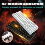 RK61 61키 블루투스 / 무선 듀얼 모드 태블릿 모바일 게이밍 기계식 키보드, 케이블 길이: 1.5m, 티 축, 그린 축, 레드 축