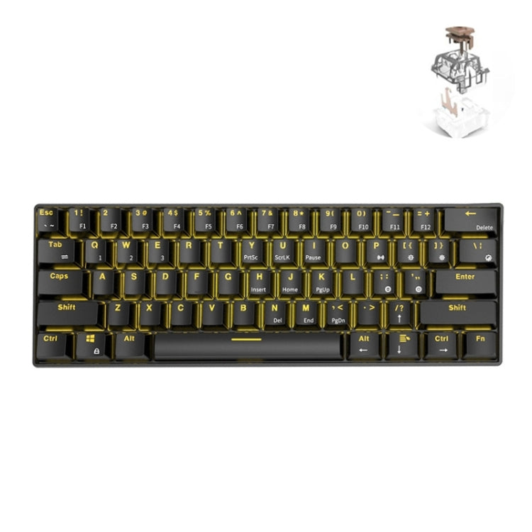 RK61 61키 블루투스 / 무선 듀얼 모드 태블릿 모바일 게이밍 기계식 키보드, 케이블 길이: 1.5m, 티 축, 그린 축, 레드 축