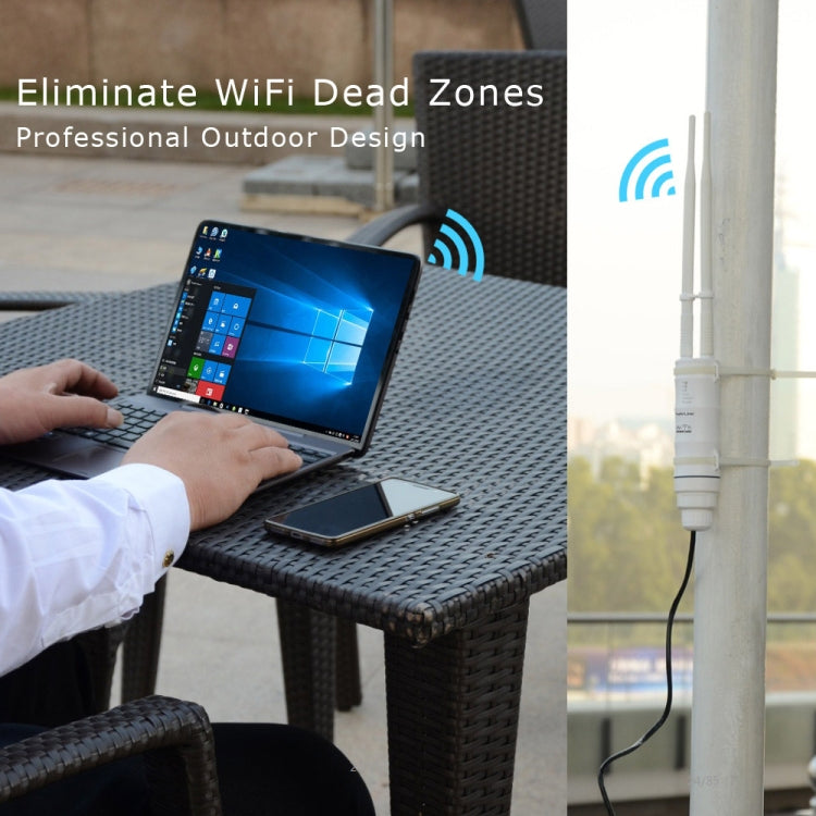 WAVLINK AC600 AP 2.4G/5G 듀얼 주파수 야외 고출력 리피터, EU 플러그, 미국 플러그, 영국 플러그