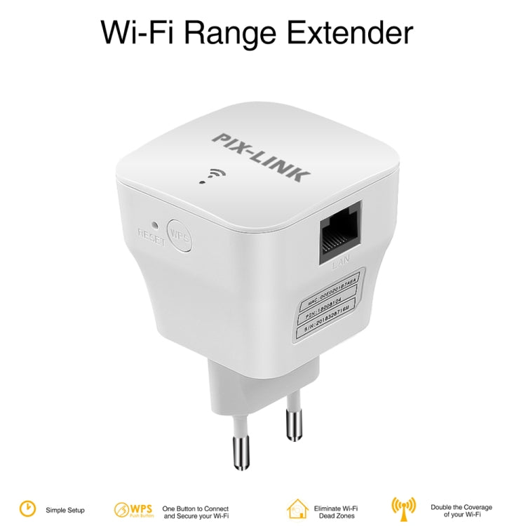 PIXLINK WR12 300Mbps WIFI 신호 증폭 강화 리피터, EU 플러그, UK 플러그, US 플러그, AU 플러그