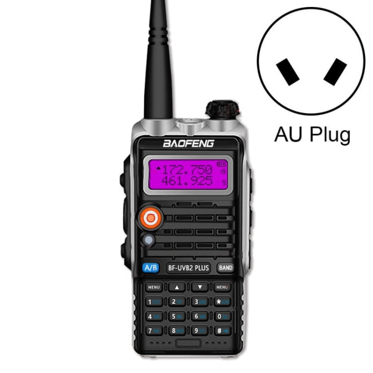 바오펑 BF-B2Plus 야외 15km 미니 고출력 FM 워키토키, AU 플러그, EU 플러그, US 플러그, UK 플러그