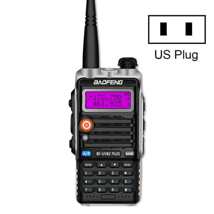 바오펑 BF-B2Plus 야외 15km 미니 고출력 FM 워키토키, AU 플러그, EU 플러그, US 플러그, UK 플러그