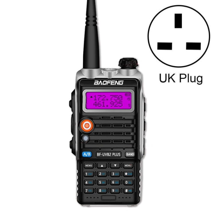바오펑 BF-B2Plus 야외 15km 미니 고출력 FM 워키토키, AU 플러그, EU 플러그, US 플러그, UK 플러그