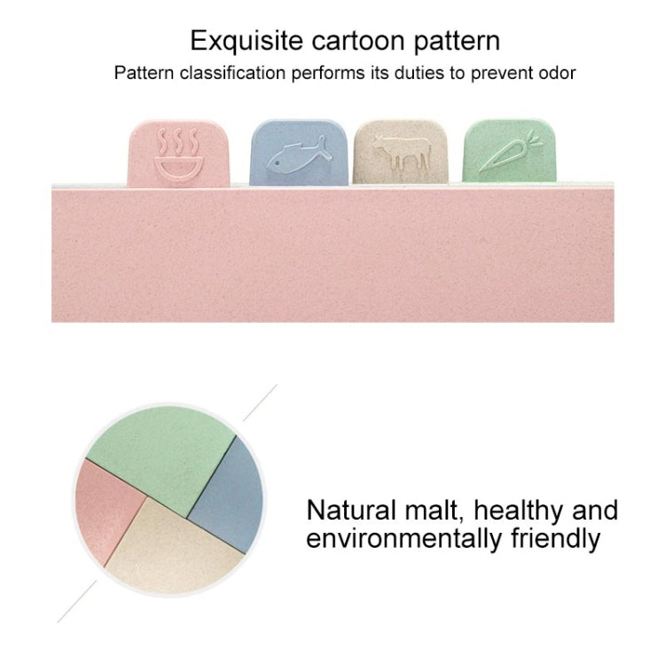 Wheat Straw Classification Cutting Board Set Multi-purpose Non-slip Cutting Board, Wheat Straw