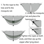 Separate Hammock Mosquito Net Outdoor Hammock Mosquito Cover And Not Include Hammock, Black, Gray, Green