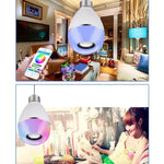 E27 LED 음악 전구 스마트 컬러 리모컨 기상등, 앱 다중 연결 음악 조명, 앱+리모컨 제어