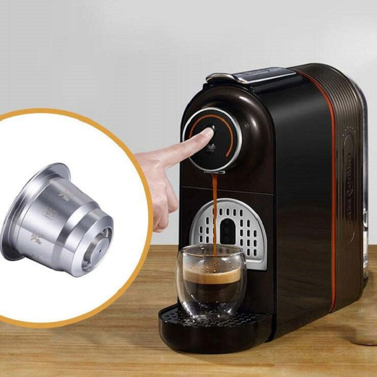 재사용 가능한 스테인리스 스틸 커피 캡슐 다중 충전 커피 필터 포함, 커피 캡슐