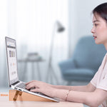 Oatsbasf 휴대용 수납 접이식 노트북 컴퓨터 거치대 높이 조절 팬 히터, 은색, 회색