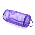 메쉬 가방 DIY 손뜨개 도구 실 보관 니팅 가방 오거나이저 속이 빈 실 가방, 큰 장미 빨강, 큰 보라, 작은 장미 빨강, 작은 보라, 작은 베이지, 작은 분홍