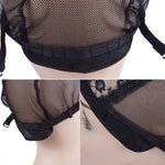 Elastic Hair Net Cap Lace Mesh Bottom Cover Wig Accessories, 56CM Black