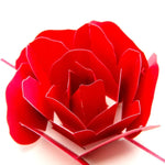 3D 팝업 장미 감사 인사 엽서 꽃 수제 빈티지 종이 생일 축하 러브 기프트 카드, 사이즈: 13x16cm, 수제 빈 엽서