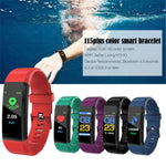 ID115 0.96인치 OLED 화면 스마트 시계 손목밴드 만보계 스포츠 피트니스 트래커 팔찌, ID115 블랙, ID115 레드, ID115 그린, ID115 퍼플, ID115 블루