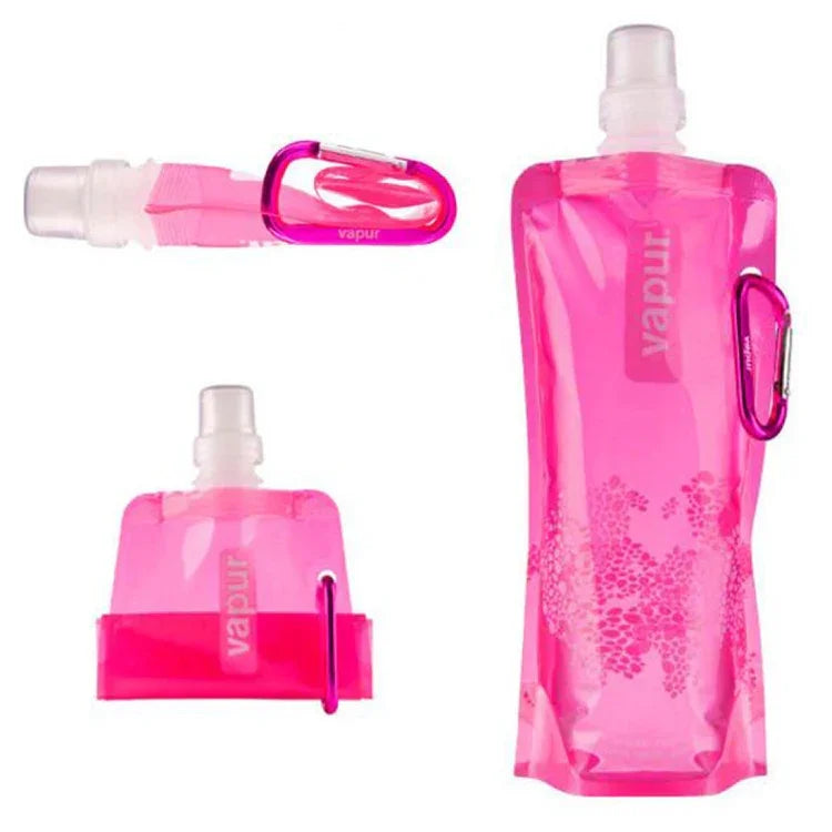 0.5L Portable Ultralight Foldable Silicone Water Bag Outdoor Sports Supplies Hiking Camping Soft Flask Waterproof Bag