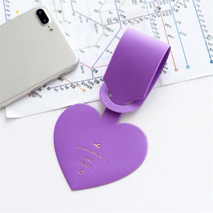 Love Shape Luggage Tag Travel Pass Name Card Tag