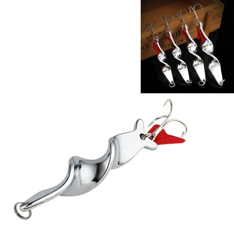 회전 금속 스피너 낚시 루어 하드 베이트 낚시 훅 태클, 10g, 14g, 21g, 28g