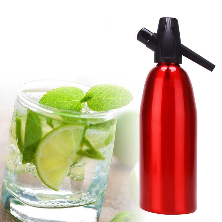 수동 소다 사이펀 CO2 디스펜서 물방울 생성기 시원한 음료 칵테일 소다 기계 알루미늄 바 DIY 소다 메이커, 용량: 1L