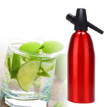수동 소다 사이펀 CO2 디스펜서 물방울 생성기 시원한 음료 칵테일 소다 기계 알루미늄 바 DIY 소다 메이커, 용량: 1L