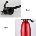 수동 소다 사이펀 CO2 디스펜서 물방울 생성기 시원한 음료 칵테일 소다 기계 알루미늄 바 DIY 소다 메이커, 용량: 1L