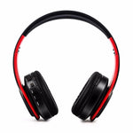 HIFI 스테레오 무선 블루투스 헤드폰 샤오미 아이폰 삼성 태블릿용, 마이크 포함, SD 카드 및 FM 지원