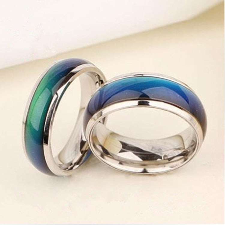 파인 쥬얼리 무드 반지 색상 변화 감정 느낌 무드 반지 교체 가능한 밴드 온도 반지, 16mm, 17mm, 18mm, 19mm, 20mm