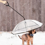 애완동물 우산 투명 조절 가능한 비 오는 날 강아지 산책 목줄, 애완동물 우산