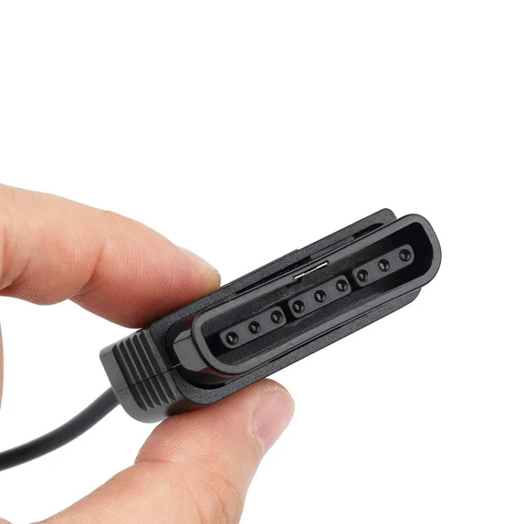 Kebidu USB 게임패드 컨트롤러 변환기 드라이버 필요 없음 Sony PS1 PS2 어댑터 케이블 최신 PS3 PS2용, PS1 / PS2용