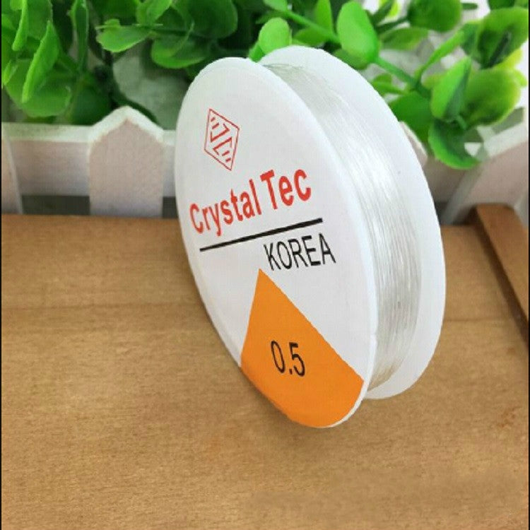 5개 세트 투명 낚시줄 탄성 줄 DIY 수제 쥬얼리 부자재 비즈 와이어 로프, 0.5mm, 0.6mm, 0.7mm, 1mm, 0.8mm