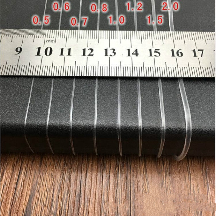 5개 세트 투명 낚시줄 탄성 줄 DIY 수제 쥬얼리 부자재 비즈 와이어 로프, 0.5mm, 0.6mm, 0.7mm, 1mm, 0.8mm