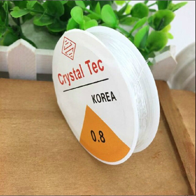 5개 세트 투명 낚시줄 탄성 줄 DIY 수제 쥬얼리 부자재 비즈 와이어 로프, 0.5mm, 0.6mm, 0.7mm, 1mm, 0.8mm