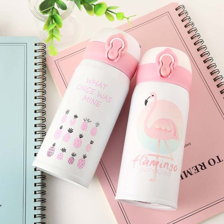 바운싱 진공 플라스크 머그 여행용 스테인리스 스틸 보온 컵, 350ml