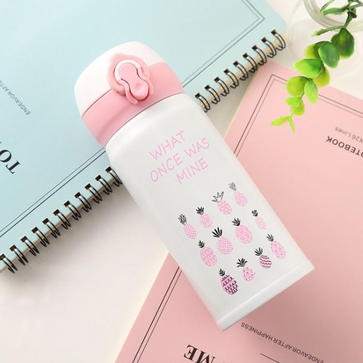 바운싱 진공 플라스크 머그 여행용 스테인리스 스틸 보온 컵, 350ml