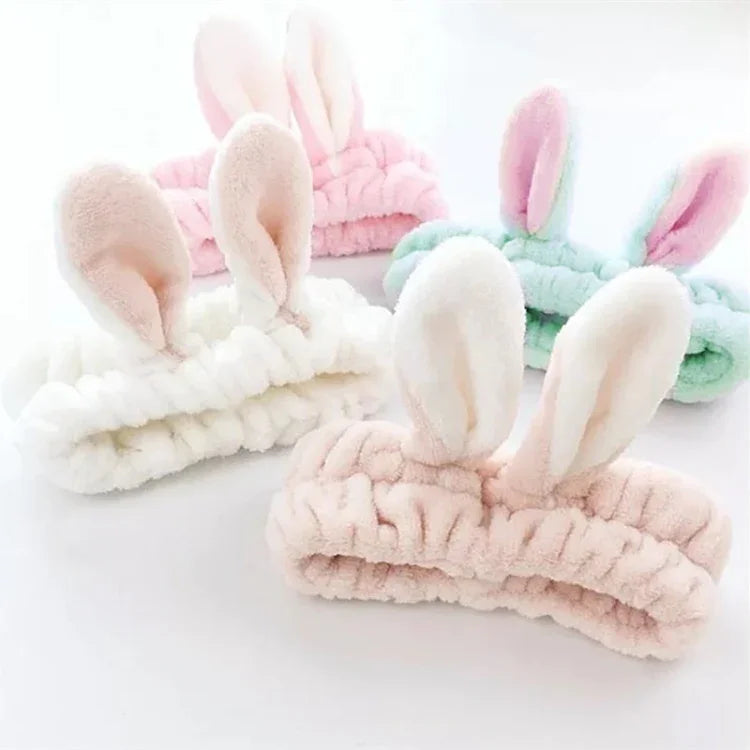 귀여운 탄성 고양이 귀 헤어밴드 여성 소녀용 메이크업 세안 헤어밴드 헤어스타일 페이셜 마스크 헤드랩 헤어밴드 헤어 액세서리