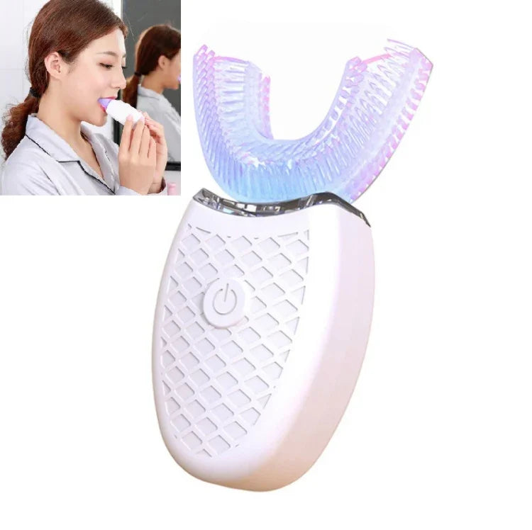 게으른 U자형 구강 미백 전동 칫솔
