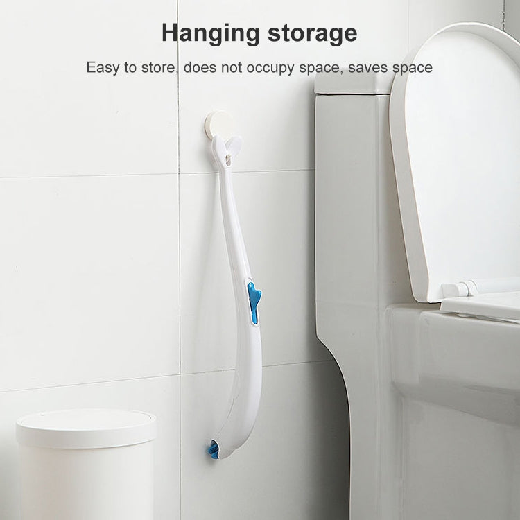 Disposable Toilet Brush Household Toilet Brush with Detergent, Splicing, Dolphin, Replacement Core