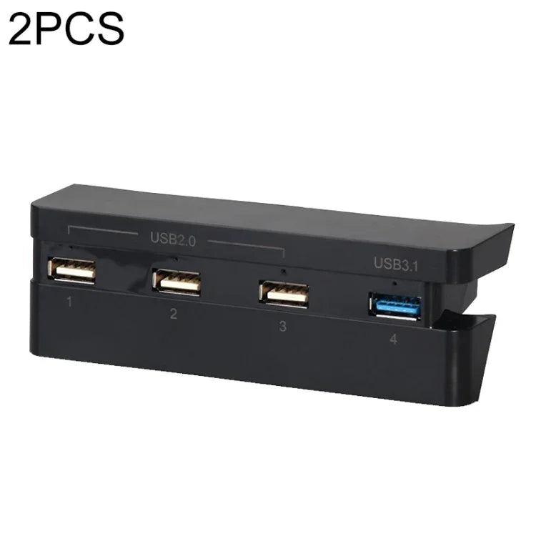 2개 세트 PS4 Slim 확장 USB 어댑터 액세서리 플레이스테이션 4 Slim 콘솔 USB 허브 3.0 고속, PS4 Slim용