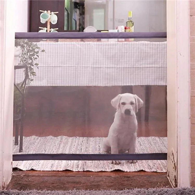 강아지 애완동물 울타리 휴대용 접이식 안전 보호 안전문 매직 게이트 강아지 고양이 애완동물용, 180cm x72cm, 110cm x72cm