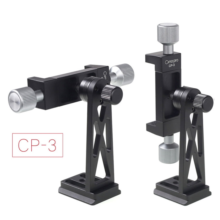 CP-3 회전식 전금속 삼각대 고정 클립 휴대폰 라이브 브라켓 4.5-7.3인치 휴대폰용