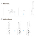 Comfast Outdoor High-Power Wireless Coverage AP Router, EW72 1200Mbps