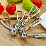 스테인리스 스틸 아이스크림 스푼 스쿠퍼 과일 스쿱, 39mm, 44mm, 50mm, 55mm, 59mm