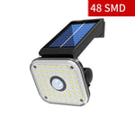 태양광 벽등 야외 방수 인체 감지 정원등 가로등, 48 LED, 54 LED, 54 COB, 32 LED