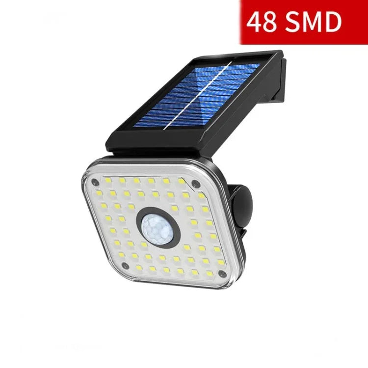 태양광 벽등 야외 방수 인체 감지 정원등 가로등, 48 LED, 54 LED, 54 COB, 32 LED