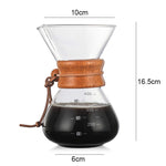 핸드 커피 포트 고온 내열 400ml 유리 커피 포트, 스트레이너 미포함 포트, 스트레이너 포함 포트