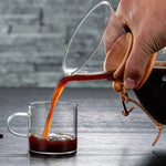 핸드 커피 포트 고온 내열 400ml 유리 커피 포트, 스트레이너 미포함 포트, 스트레이너 포함 포트