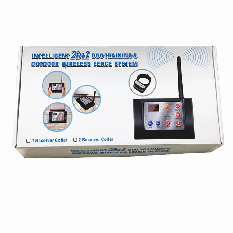 2-in-1 스마트 무선 방수 울타리 원격 개 트레이너 목걸이 포함, 420G, 580G, 700G