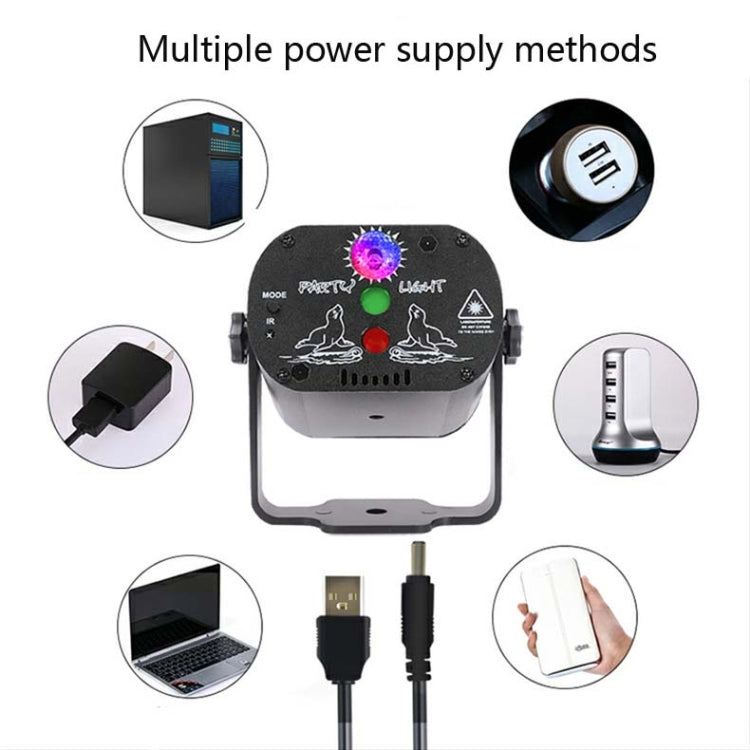 MN-R60 USB 충전식 미니 음성 활성화 레이저 라이트 크리스마스 홈 엔터테인먼트 플래시 LED 레이저 분위기 조명 무대 조명
