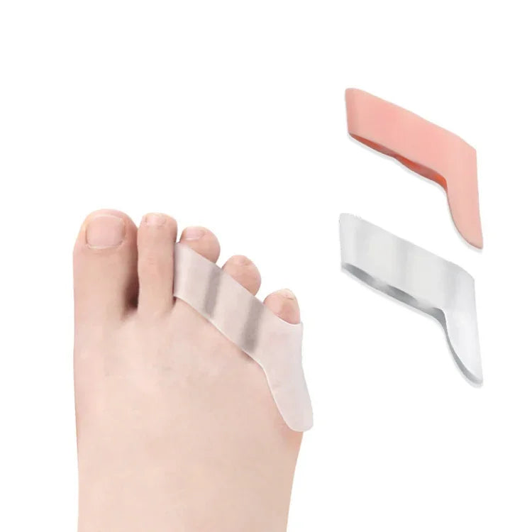 1쌍 3홀 분리 발가락 엄지 외부 분리기 무작위 색상 배송