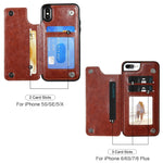 Retro PU Leather Case Multi Card Holders Phone Cases for iPhone 6 Plus & 6s Plus, iPhone 6 Plus, v