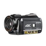ORDRO AC3 3.1인치 IPS 스크린 4K 풀 HD 13MP 야간 시야 WiFi 라이브 캠코더 DV 디지털 카메라, 표준, 표준 + 마이크, 표준 + 마이크 + 핸드헬드 스탠드, 표준 + 마이크 + 보조 조명